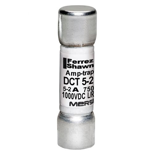 DCT5-2 - Fuse 750VAC/1000 VDC5A Fast-Acting Ferrule Mount DCT - Midget Series
